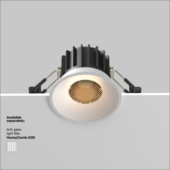 Spot LED încastrat Round alb Maytoni, D8, 12W