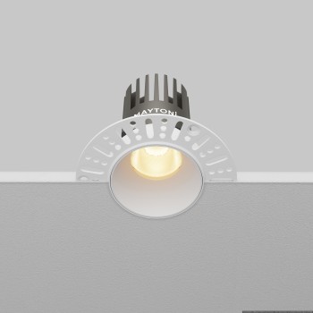 Spot LED încastrat Dip alb Maytoni, D9, 10W, 2700K