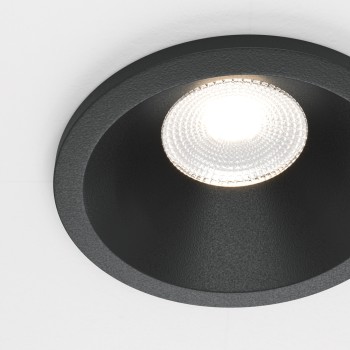 Spot LED încastrat Zoom negru Maytoni, D6, 6W, 4000K, black
