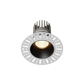 Spot LED încastrat Dip negru Maytoni, D9, 10W, 3000K