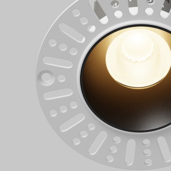 Spot LED încastrat Dip negru Maytoni, D9, 10W, 3000K