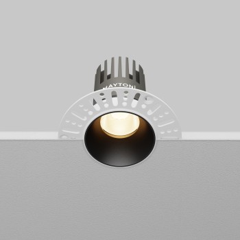 Spot LED încastrat Dip negru Maytoni, D9, 10W, 3000K