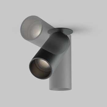 Spot LED încastrat Focus negru Maytoni, D5, 12W, 4000K
