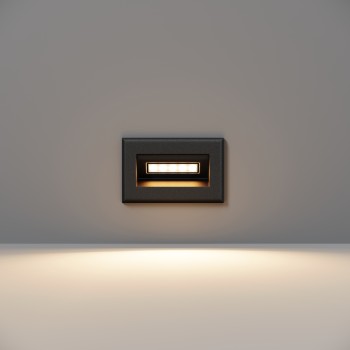 Spot LED trepte scară negru Maytoni, L8, 3W