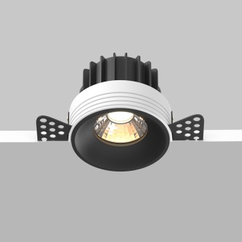 Spot LED încastrat Round negru Maytoni, D7, 12W