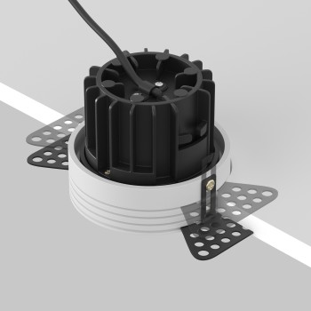 Spot LED încastrat Round negru Maytoni, D7, 12W