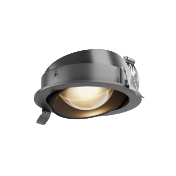 Spot LED încastrat Lens negru Maytoni, D12, 12W