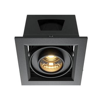 Spot LED încastrat Metal Modern negru Maytoni, 10W, H8