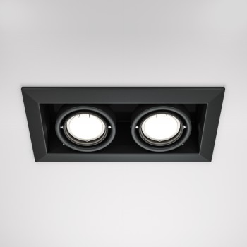 Spot LED încastrat Metal Modern negru Maytoni, 10W, H7