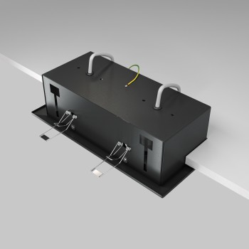 Spot LED încastrat Metal Modern negru Maytoni, 10W, H7