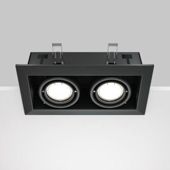 Spot LED încastrat Metal Modern negru Maytoni, 10W, H7