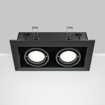 Spot LED încastrat Metal Modern negru Maytoni, 10W, H7