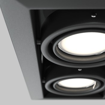 Spot LED încastrat Metal Modern negru Maytoni, 10W, H7