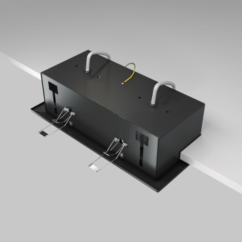 Spot LED încastrat Metal Modern negru Maytoni, 10W, H7