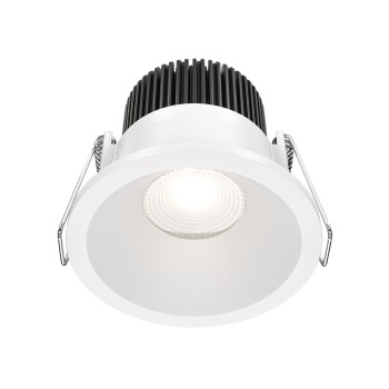 Spot LED încastrat Zoom alb Maytoni, D6, 6W, 4000K, white