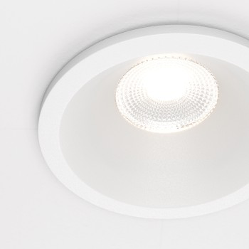 Spot LED încastrat Zoom alb Maytoni, D6, 6W, 4000K, white