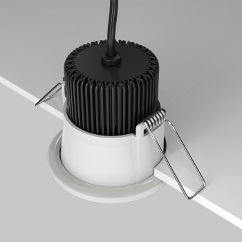 Spot LED încastrat Zoom alb Maytoni, D6, 6W, 4000K, white