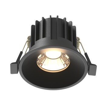 Spot LED încastrat Round negru Maytoni, D8, 12W