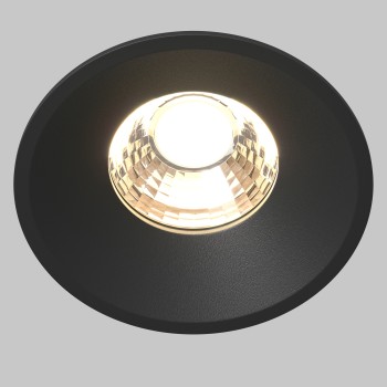 Spot LED încastrat Round negru Maytoni, D8, 12W