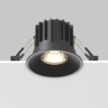 Spot LED încastrat Round negru Maytoni, D8, 12W