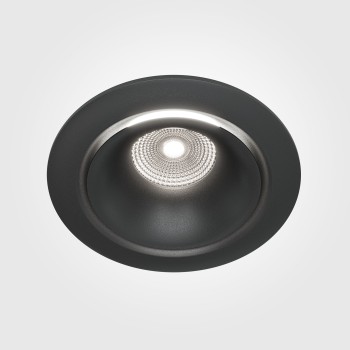 Spot LED încastrat Yin negru Maytoni, D10, 12W, 4000K, black