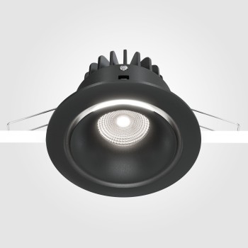 Spot LED încastrat Yin negru Maytoni, D10, 12W, 4000K, black