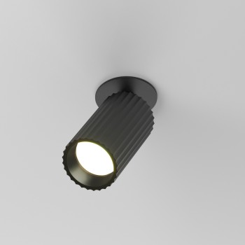 Spot LED încastrat Calipso negru Maytoni, D6, 10W