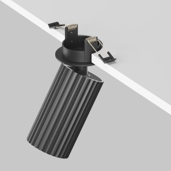 Spot LED încastrat Calipso negru Maytoni, D6, 10W