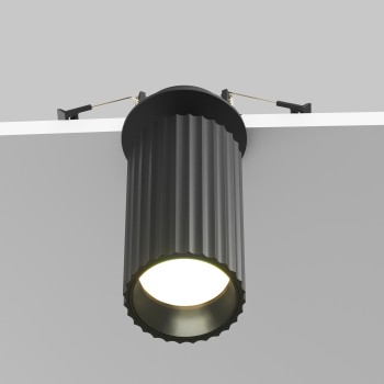 Spot LED încastrat Calipso negru Maytoni, D6, 10W