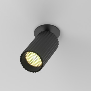 Spot LED încastrat Calipso negru Maytoni, D6, 10W