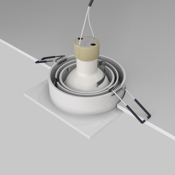 Spot LED încastrat Atom alb Maytoni, 10W, H2 (2)