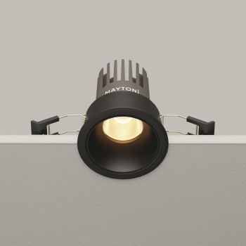 Spot LED încastrat Dip negru Maytoni, D7, 10W, 2700K