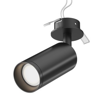 Spot LED încastrat Focus negru Maytoni, D6, 10W