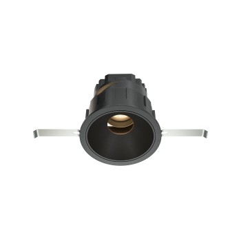 Spot LED încastrat Wise negru Maytoni, D8, 10W