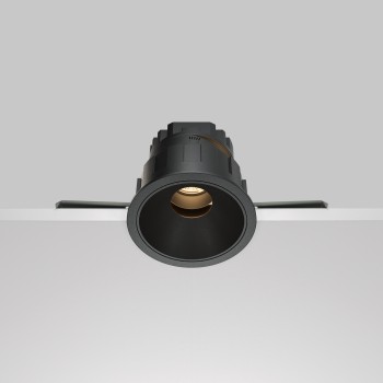 Spot LED încastrat Wise negru Maytoni, D8, 10W