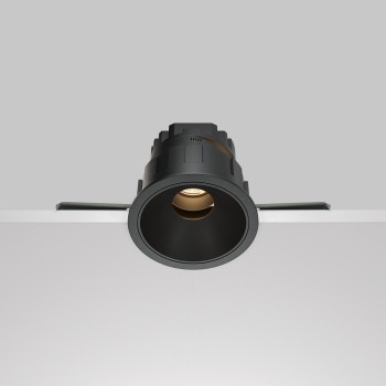 Spot LED încastrat Wise negru Maytoni, D8, 10W