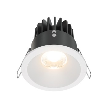 Spot LED încastrat Zoom alb Maytoni, D8, 12W, 3000K