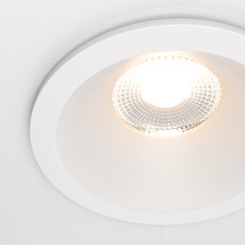 Spot LED încastrat Zoom alb Maytoni, D8, 12W, 3000K