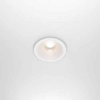Spot LED încastrat Zoom alb Maytoni, D8, 12W, 3000K