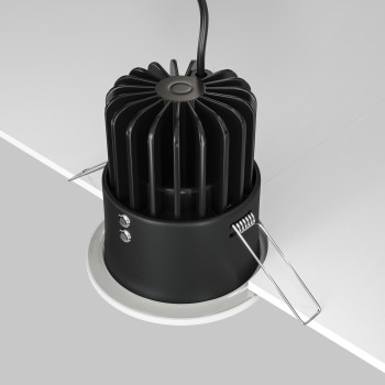 Spot LED încastrat Zoom alb Maytoni, D8, 12W, 3000K