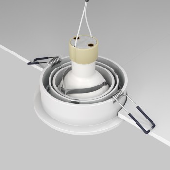 Spot LED încastrat Atom alb Maytoni, D9, 10W, H2