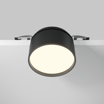 Spot LED încastrat Onda negru Maytoni, D8, 12W