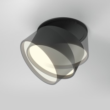 Spot LED încastrat Onda negru Maytoni, D8, 12W