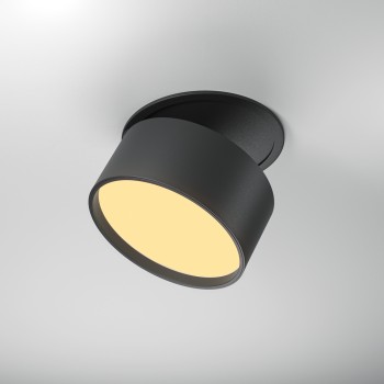 Spot LED încastrat Onda negru Maytoni, D8, 12W