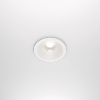 Spot LED încastrat Zoom alb Maytoni, D8, 12W, 4000K, dimabil