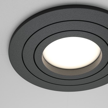 Spot LED încastrat Atom negru Maytoni, D9, 10W, H2