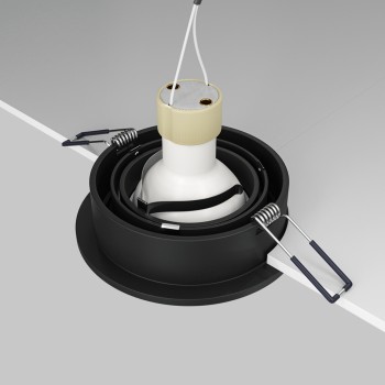 Spot LED încastrat Atom negru Maytoni, D9, 10W, H2