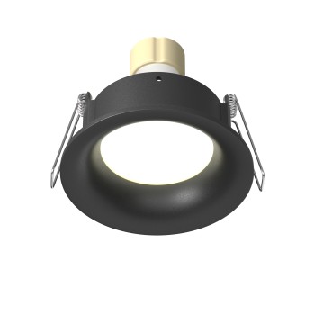 Spot LED încastrat Slim negru Maytoni, D8, 10W, H4