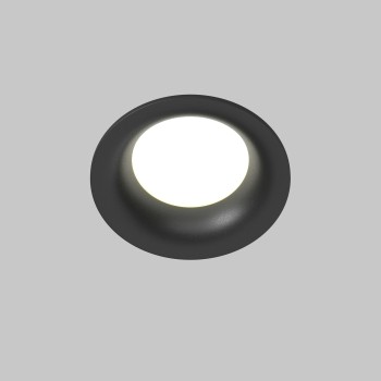 Spot LED încastrat Slim negru Maytoni, D8, 10W, H4