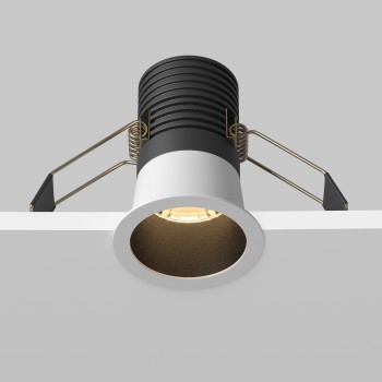 Spot LED încastrat Minor black and white Maytoni, D6, 9W